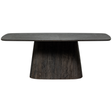 Load image into Gallery viewer, LEAH DINING TABLE MDF DARK BROWN 200x105CM