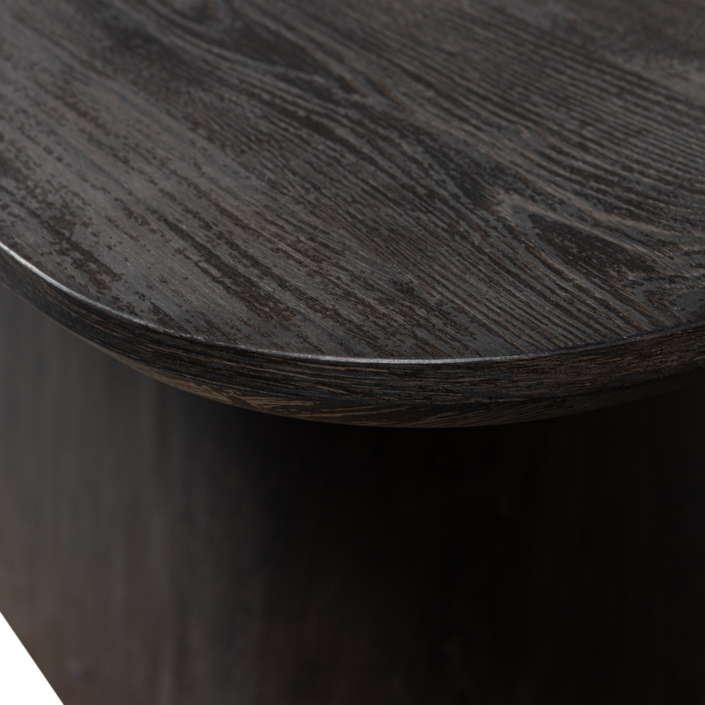 LEAH DINING TABLE MDF DARK BROWN 200x105CM