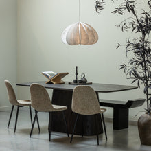 Load image into Gallery viewer, LEAH DINING TABLE MDF DARK BROWN 200x105CM