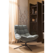 Cargar imagen en el visor de la galería, MAUDI SWIVEL ARMCHAIR BLUE STONE