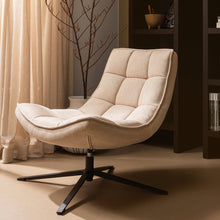 Laden Sie das Bild in den Galerie-Viewer, MAUDI SWIVEL ARMCHAIR NATURAL