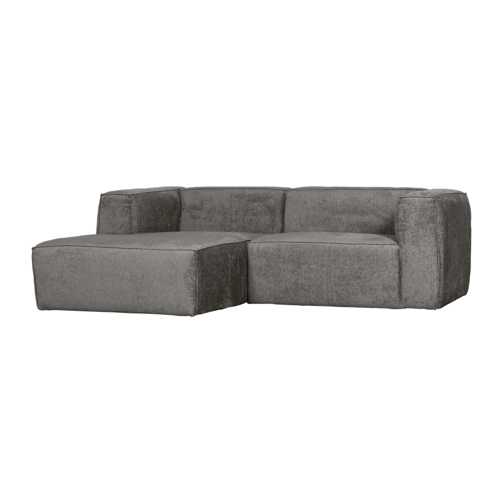 BEAN CHAISE LONGUE SOFA LEFT STRUCTURE VELVET CLOUD SKY