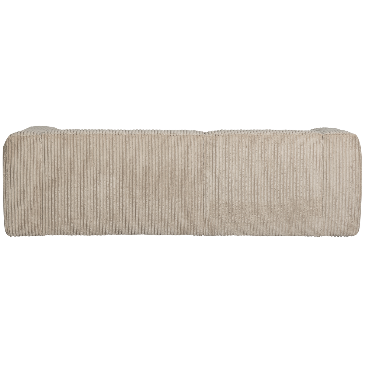 BEAN CHAISE LONGUE SOFA LEFT RIB FABRIC TRAVERTIN