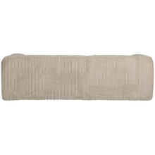 Load image into Gallery viewer, BEAN CHAISE LONGUE SOFA LEFT RIB FABRIC TRAVERTIN