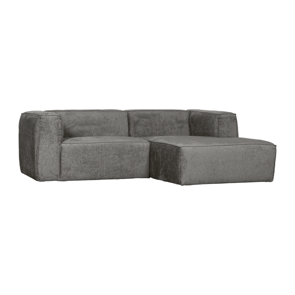 BEAN CHAISE LONGUE SOFA RIGHT STRUCTURE VELVET CLOUD SKY
