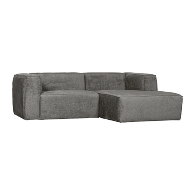 BEAN CHAISE LONGUE SOFA RIGHT STRUCTURE VELVET CLOUD SKY