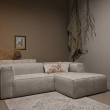 Load image into Gallery viewer, BEAN CHAISE LONGUE SOFA RIGHT CHUNKY MELANGE TRAVERTIN