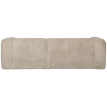 Load image into Gallery viewer, BEAN CHAISE LONGUE SOFA RIGHT RIB FABRIC TRAVERTIN