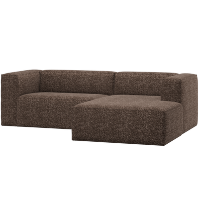 BEAN CHAISE LONGUE SOFA RIGHT BROWN MELANGE