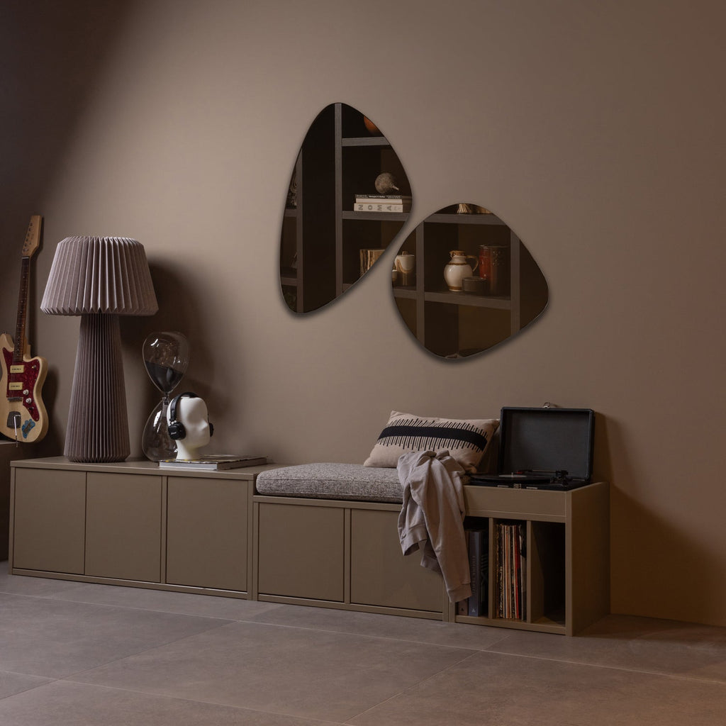 TURNER STORAGE BENCH PINE MUD WITH SEATCUSHION KHAKI [fsc]