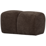 MOJO POUF WOVEN RIB FABRIC BROWN