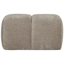 Laden Sie das Bild in den Galerie-Viewer, MOJO POUF WOVEN RIB FABRIC DARK SAND