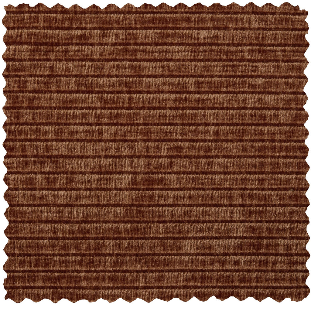 MOJO CHAISE LONGUE ELEMENT LEFT RIB FABRIC RUST BROWN