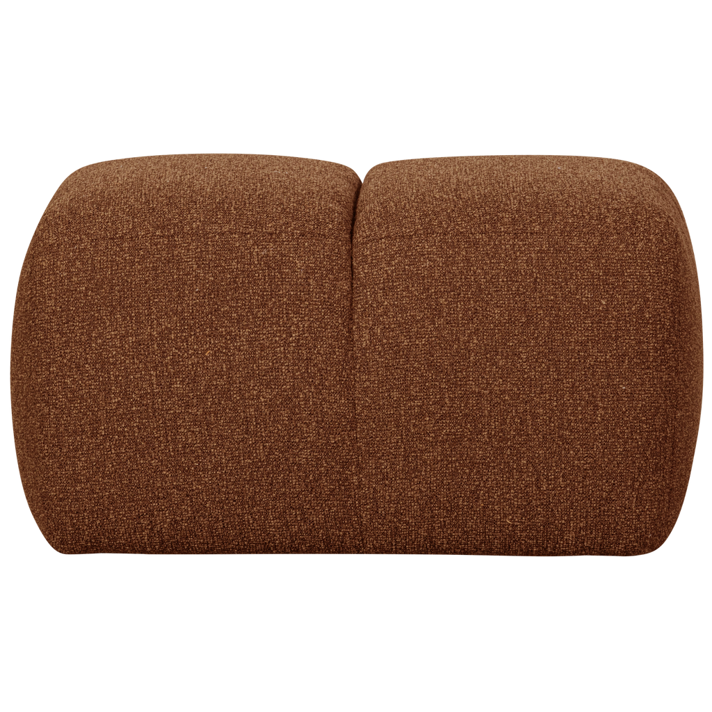 MOJO POUF BOUCLE RUST BROWN MELANGE