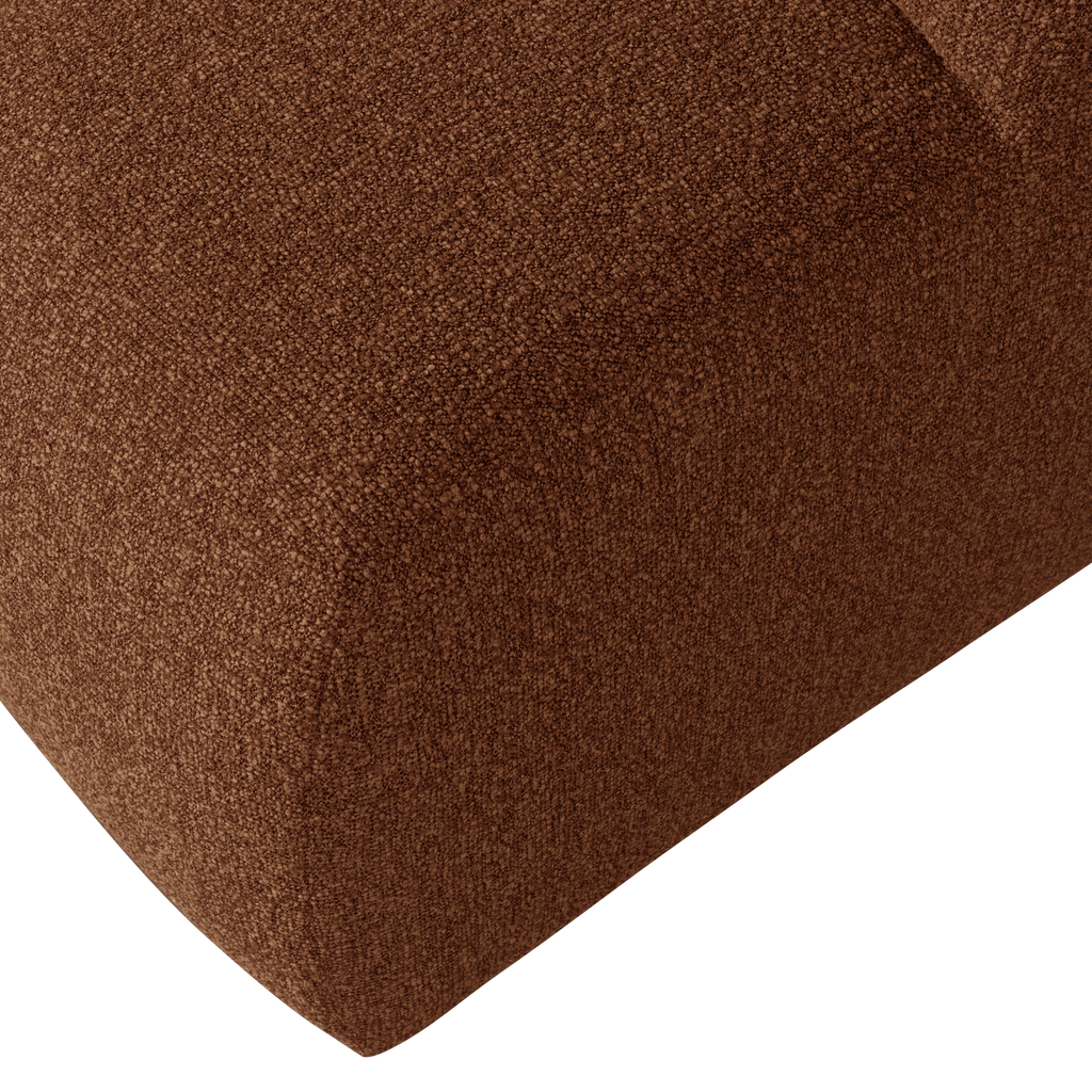 MOJO POUF BOUCLE RUST BROWN MELANGE