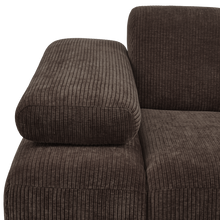 Laden Sie das Bild in den Galerie-Viewer, MOJO 1-SEATER ELEMENT ARM LEFT RIB FABRIC BROWN
