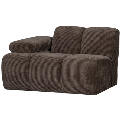 MOJO 1-SEATER ELEMENT ARM LEFT RIB FABRIC BROWN