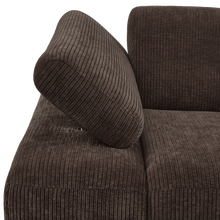 Laden Sie das Bild in den Galerie-Viewer, MOJO 1-SEATER ELEMENT ARM LEFT RIB FABRIC BROWN