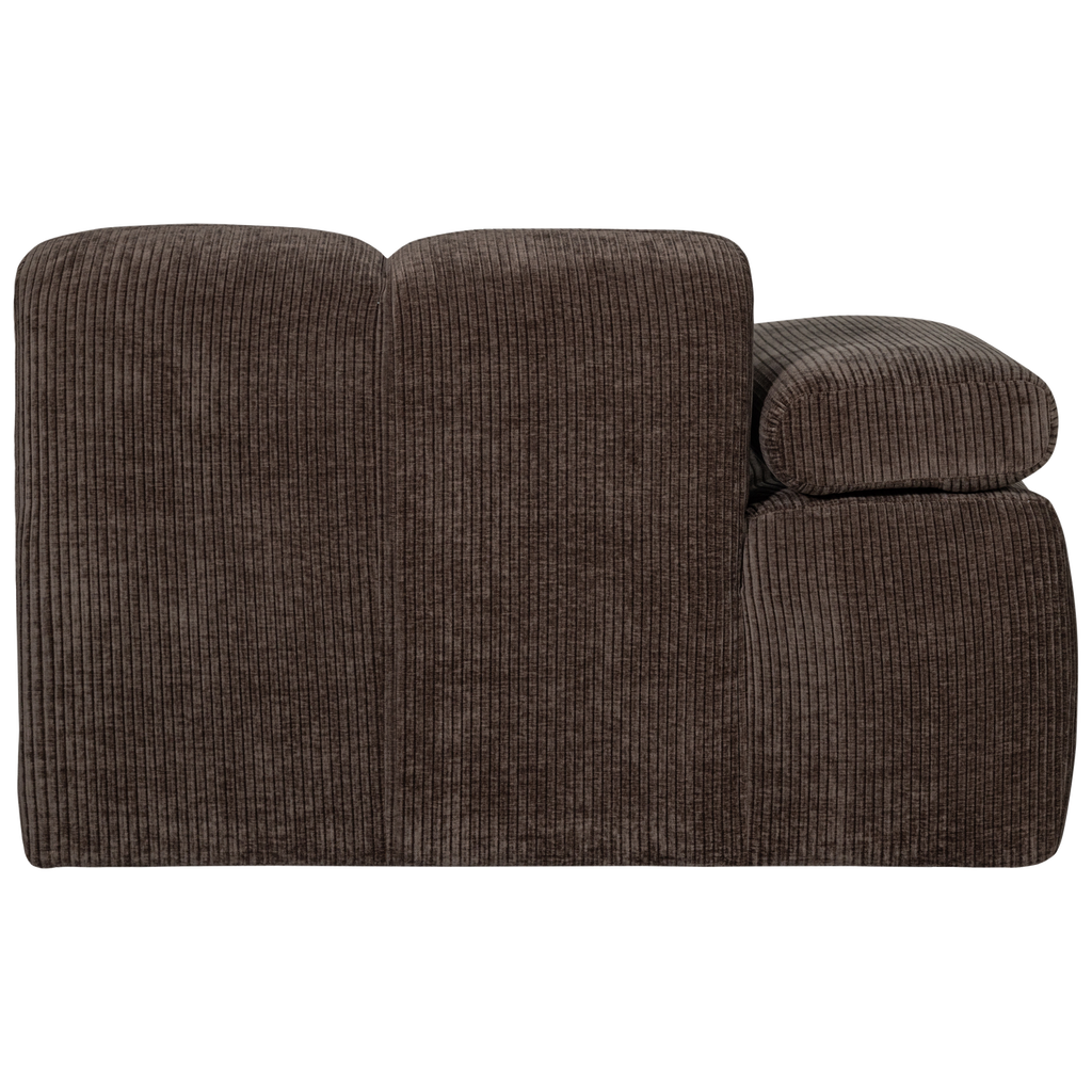 MOJO 1-SEATER ELEMENT ARM LEFT RIB FABRIC BROWN