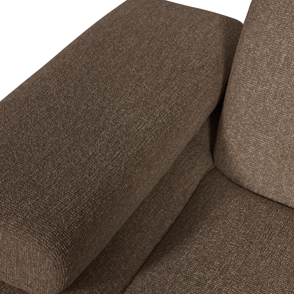 MOJO 1-SEATER ELEMENT ARM LEFT BOUCLE BROWN MELANGE