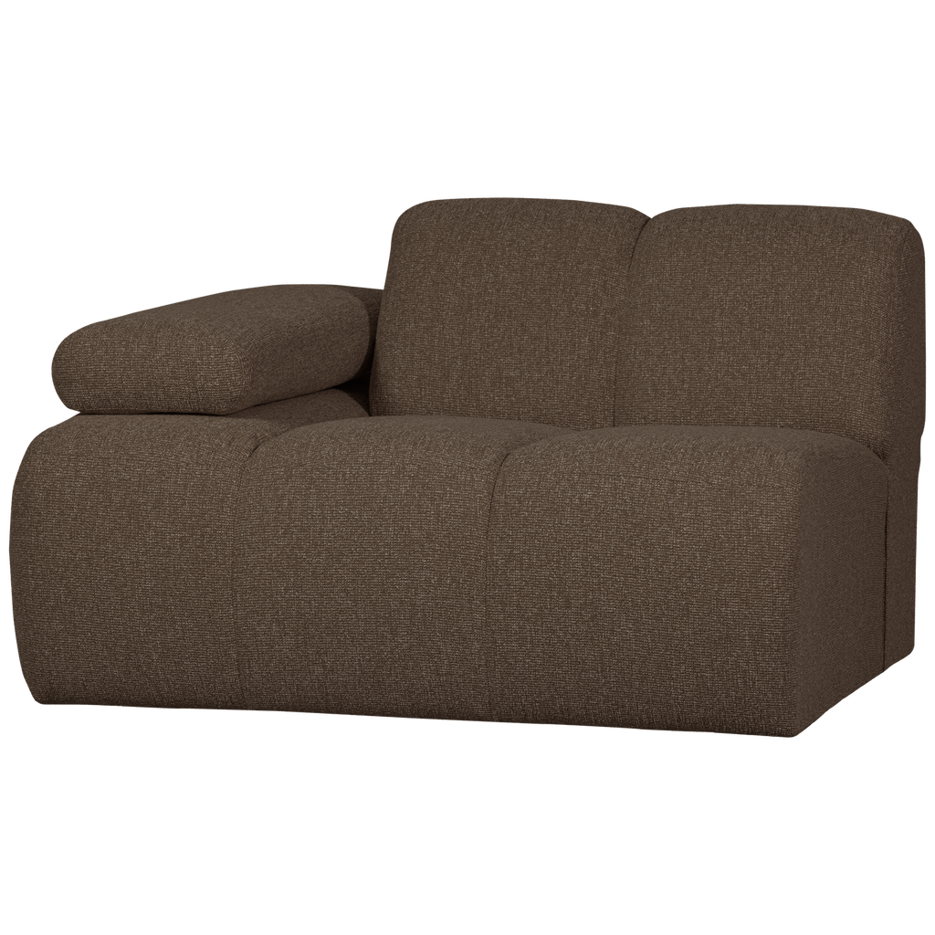 MOJO 1-SEATER ELEMENT ARM LEFT BOUCLE BROWN MELANGE