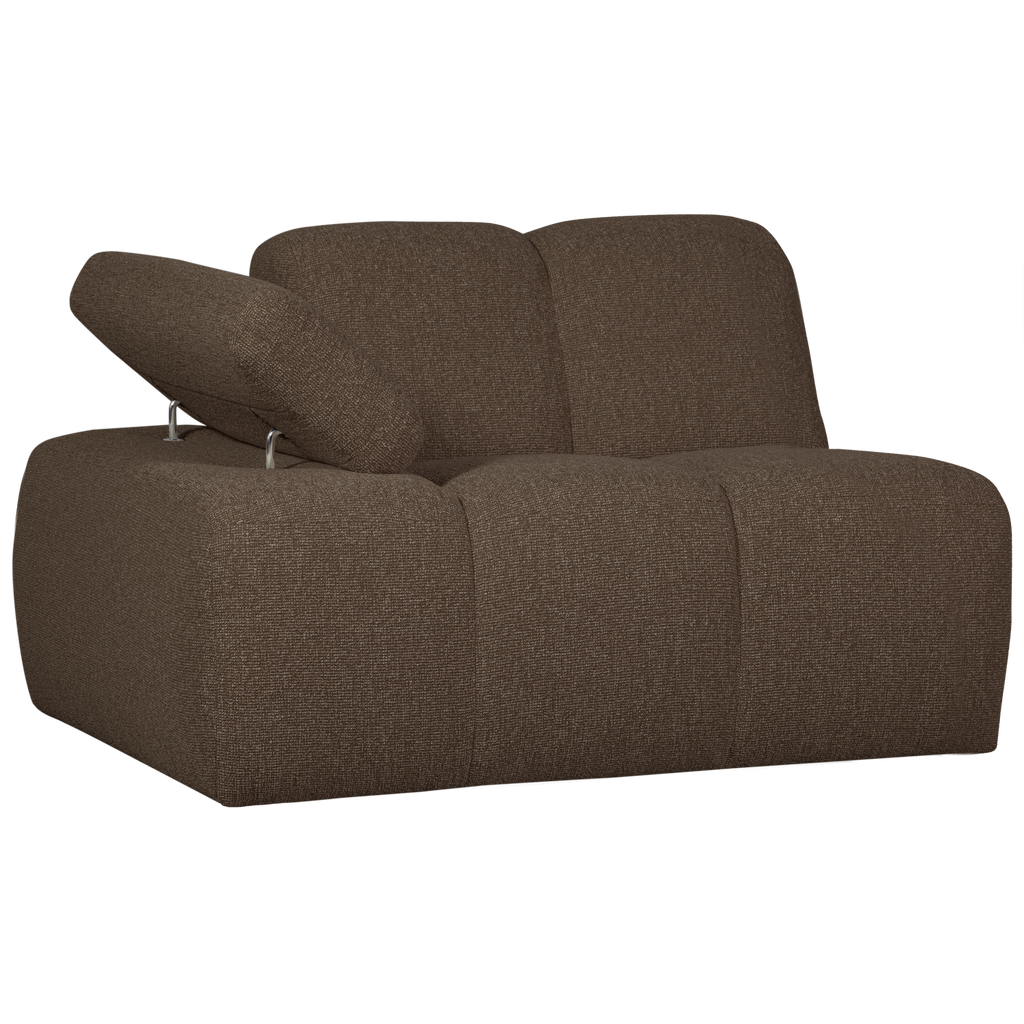 MOJO 1-SEATER ELEMENT ARM LEFT BOUCLE BROWN MELANGE
