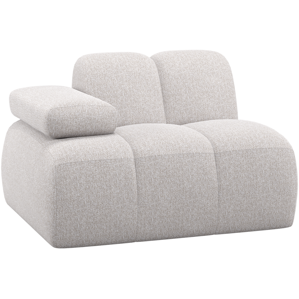 MOJO 1-SEATER ELEMENT ARM LEFT BOUCLE ECRU MELANGE