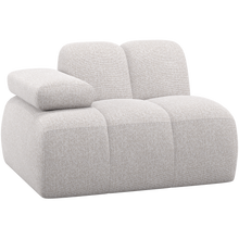 Laden Sie das Bild in den Galerie-Viewer, MOJO 1-SEATER ELEMENT ARM LEFT BOUCLE ECRU MELANGE