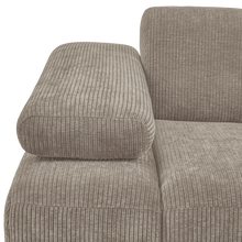 Laden Sie das Bild in den Galerie-Viewer, MOJO 1-SEATER ELEMENT ARM LEFT RIB FABRIC DARK SAND