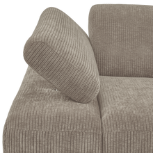 Laden Sie das Bild in den Galerie-Viewer, MOJO 1-SEATER ELEMENT ARM LEFT RIB FABRIC DARK SAND