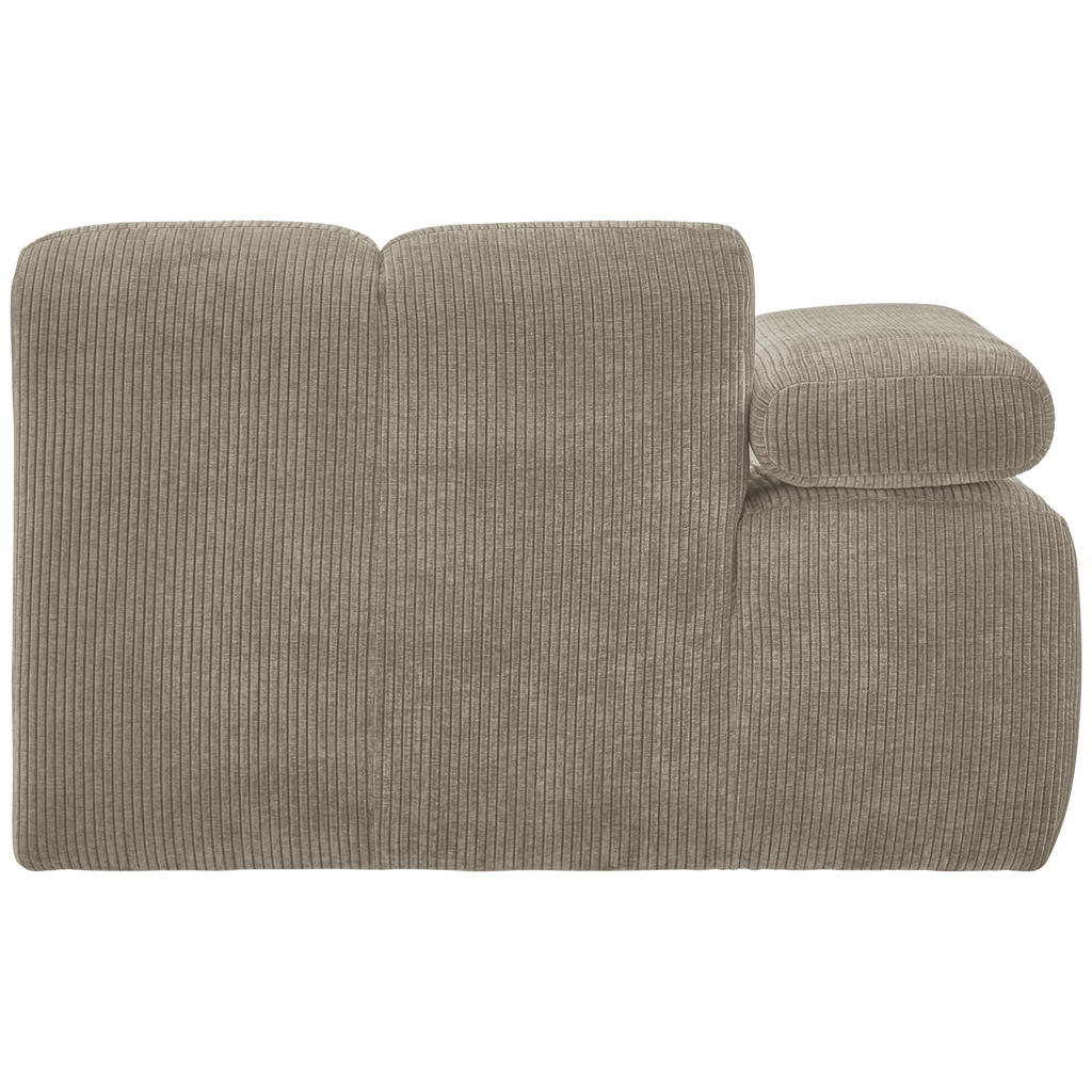 MOJO 1-SEATER ELEMENT ARM LEFT RIB FABRIC DARK SAND