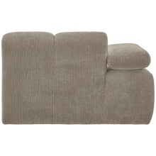 Laden Sie das Bild in den Galerie-Viewer, MOJO 1-SEATER ELEMENT ARM LEFT RIB FABRIC DARK SAND