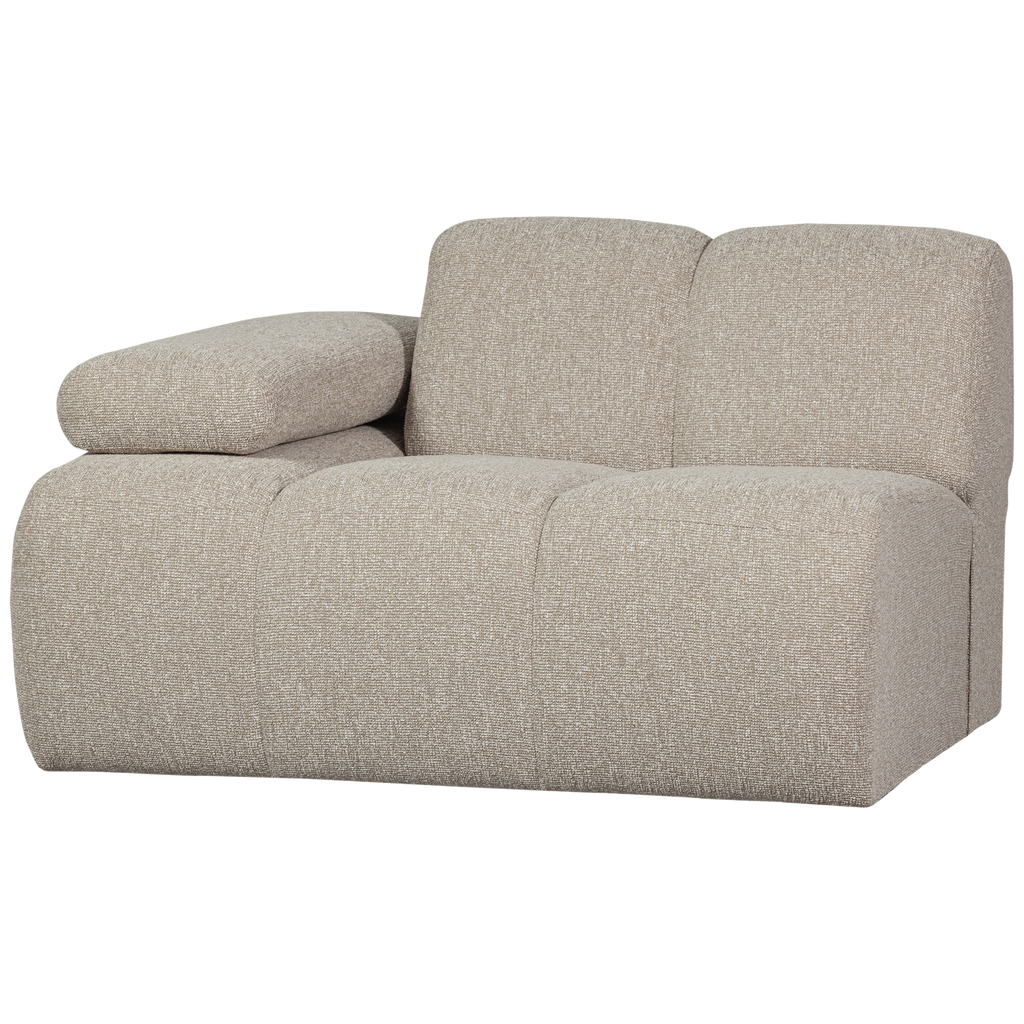 MOJO 1-SEATER ELEMENT ARM LEFT BOUCLE BEIGE MELANGE