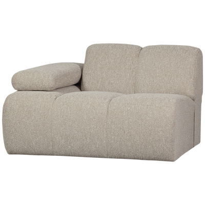 MOJO 1-SEATER ELEMENT ARM LEFT BOUCLE BEIGE MELANGE
