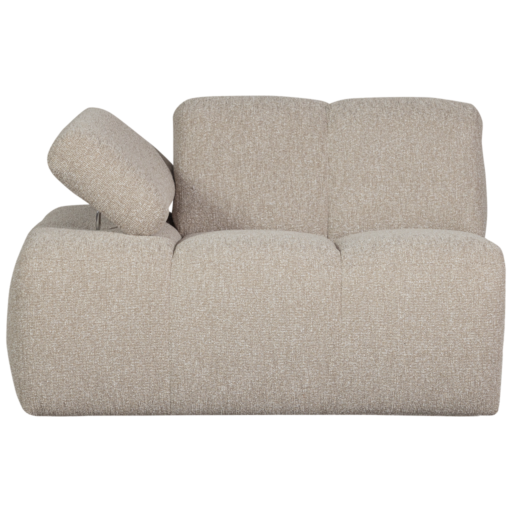 MOJO 1-SEATER ELEMENT ARM LEFT BOUCLE BEIGE MELANGE