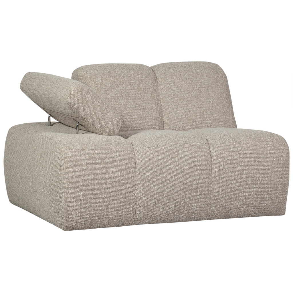 MOJO 1-SEATER ELEMENT ARM LEFT BOUCLE BEIGE MELANGE