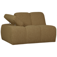 Laden Sie das Bild in den Galerie-Viewer, MOJO 1-SEATER ELEMENT ARM LEFT BOUCLE YELLOW/BROWN MELANGE