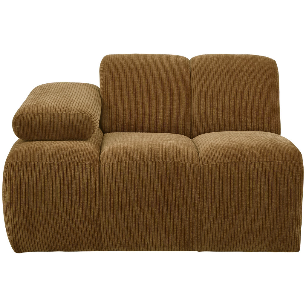MOJO 1-SEATER ELEMENT ARM LEFT RIB FABRIC HONEY YELLOW