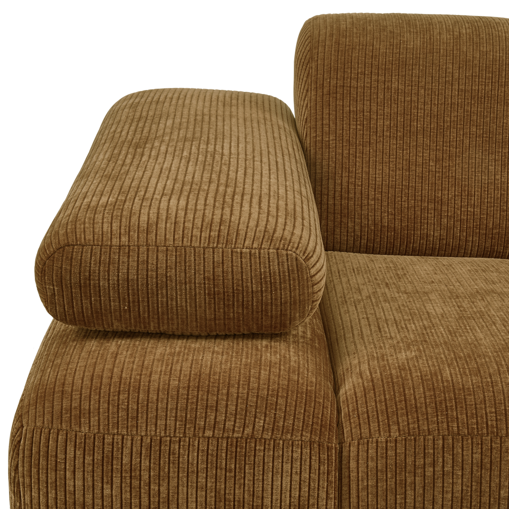 MOJO 1-SEATER ELEMENT ARM LEFT RIB FABRIC HONEY YELLOW
