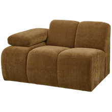 Laden Sie das Bild in den Galerie-Viewer, MOJO 1-SEATER ELEMENT ARM LEFT RIB FABRIC HONEY YELLOW