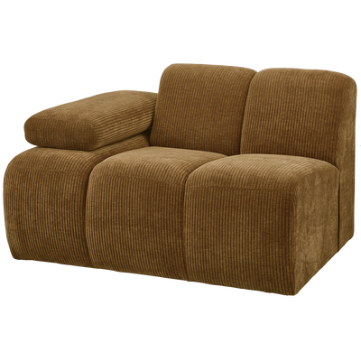 MOJO 1-SEATER ELEMENT ARM LEFT RIB FABRIC HONEY YELLOW