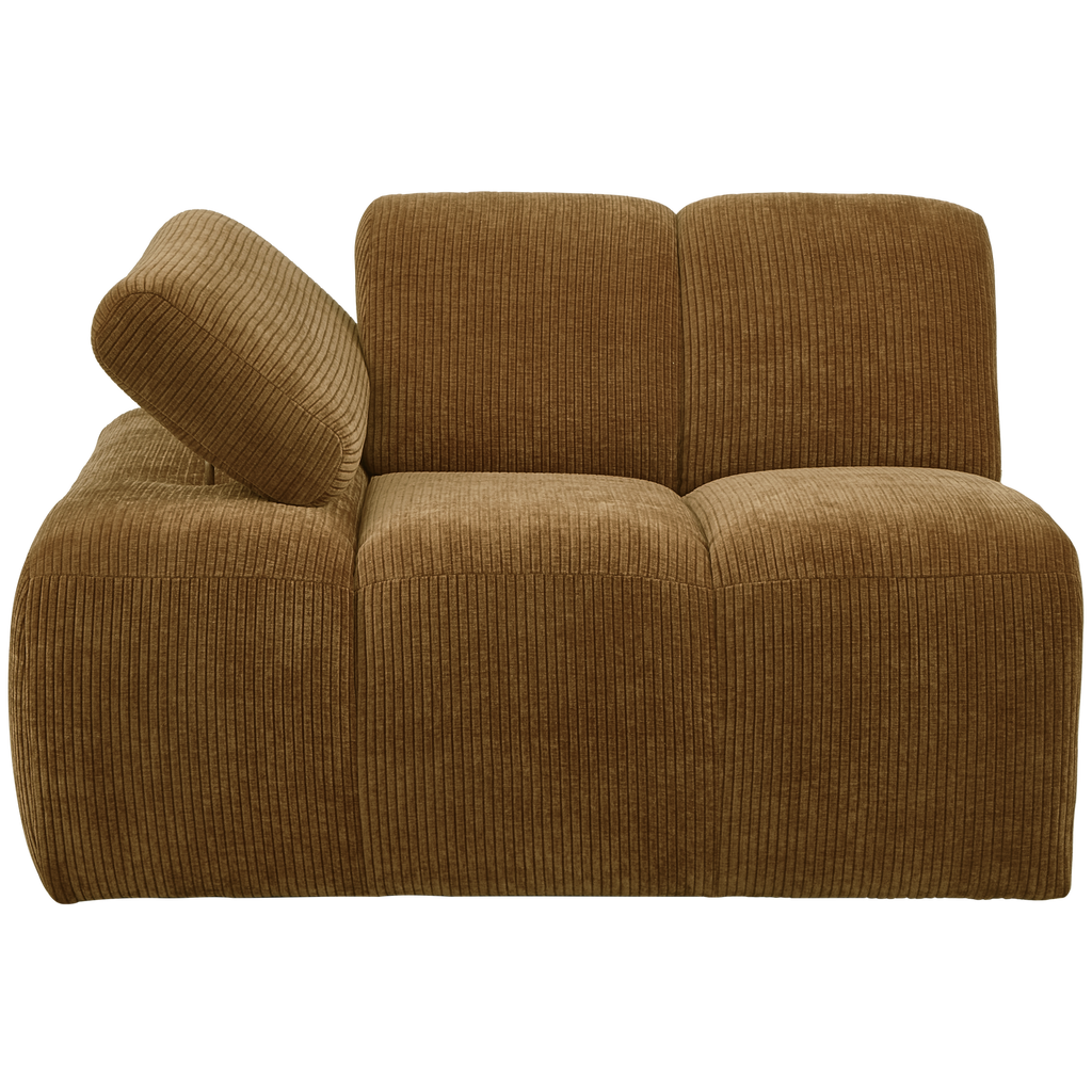 MOJO 1-SEATER ELEMENT ARM LEFT RIB FABRIC HONEY YELLOW