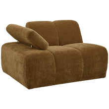 Laden Sie das Bild in den Galerie-Viewer, MOJO 1-SEATER ELEMENT ARM LEFT RIB FABRIC HONEY YELLOW