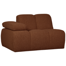 Laden Sie das Bild in den Galerie-Viewer, MOJO 1-SEATER ELEMENT ARM LEFT BOUCLE RUST BROWN MELANGE
