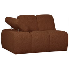 Laden Sie das Bild in den Galerie-Viewer, MOJO 1-SEATER ELEMENT ARM LEFT BOUCLE RUST BROWN MELANGE