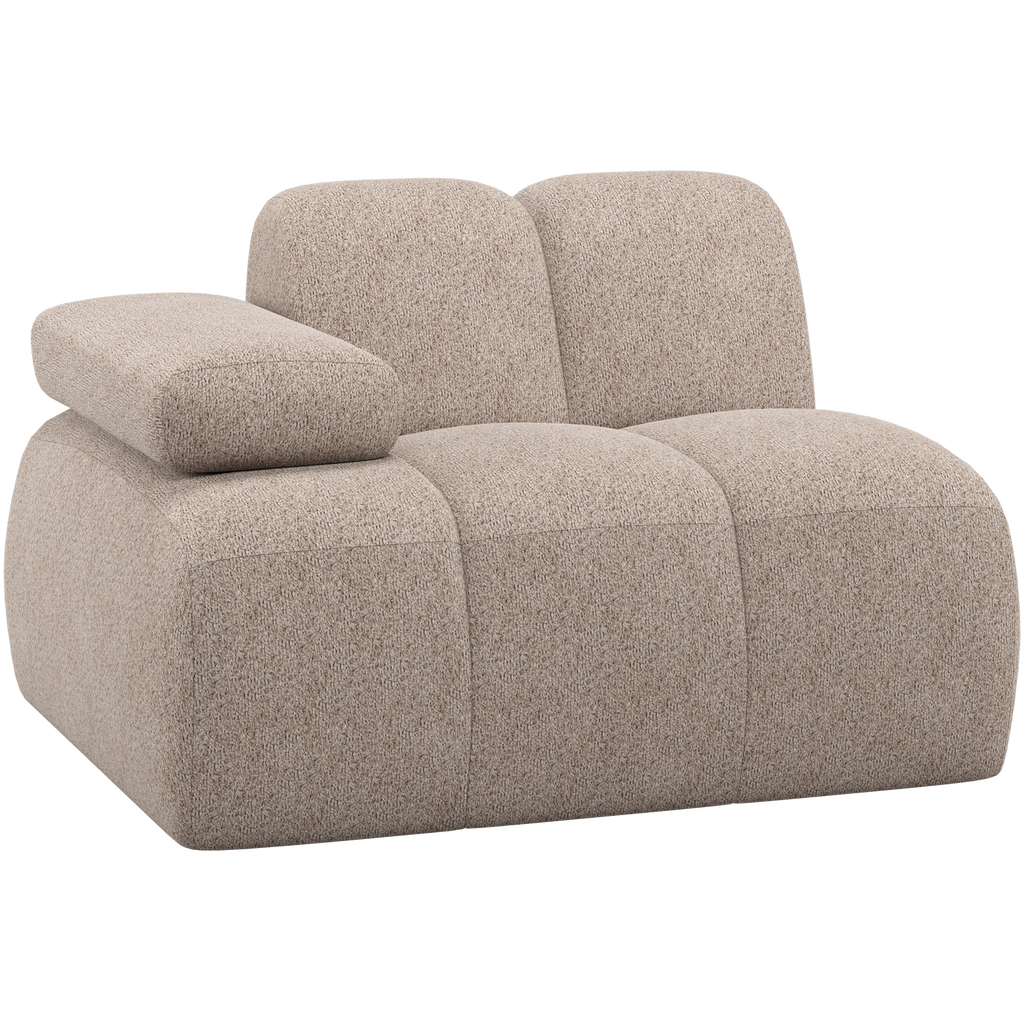 MOJO 1-SEATER ELEMENT ARM LEFT WOOLLY DARK SAND