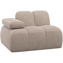 Laden Sie das Bild in den Galerie-Viewer, MOJO 1-SEATER ELEMENT ARM LEFT WOOLLY DARK SAND