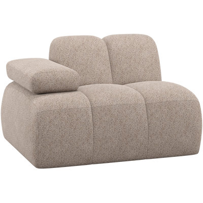 MOJO 1-SEATER ELEMENT ARM LEFT WOOLLY DARK SAND