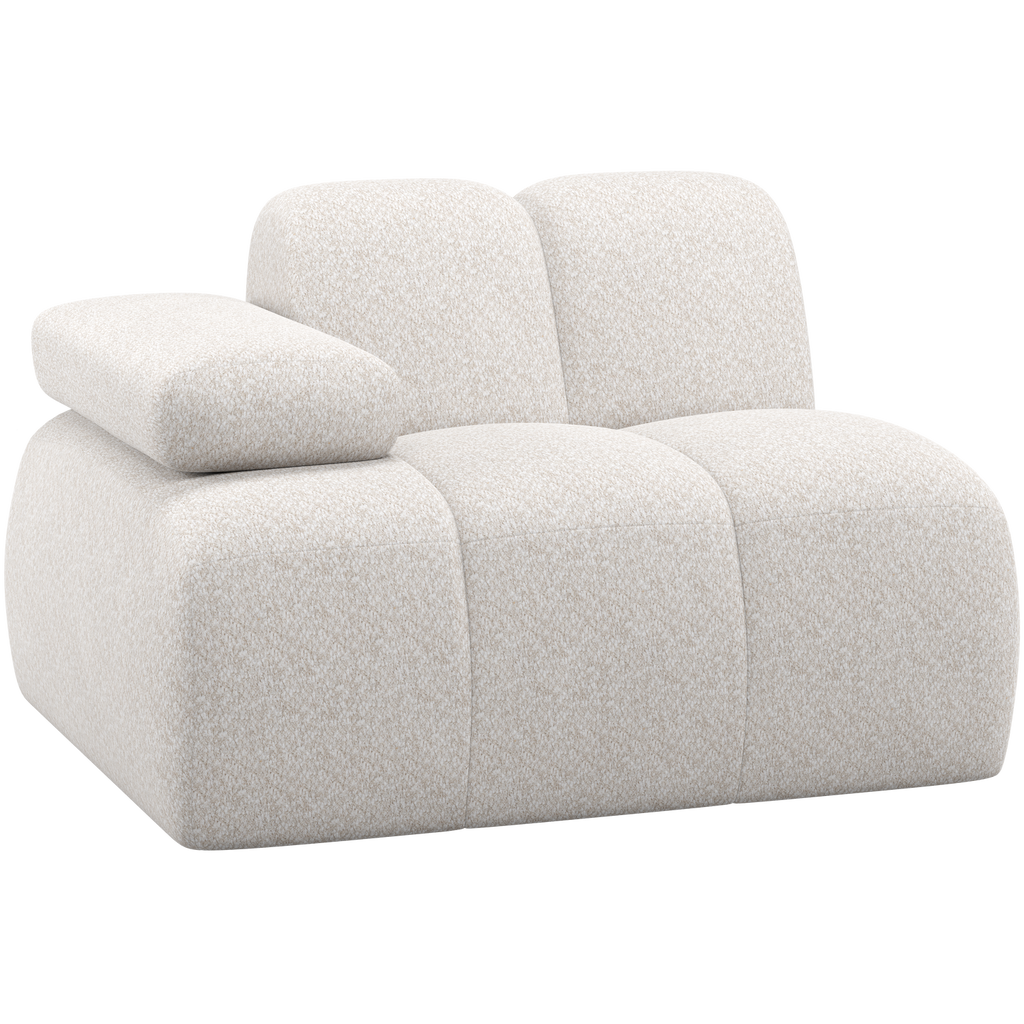 MOJO 1-SEATER ELEMENT ARM LEFT WOOLLY ECRU