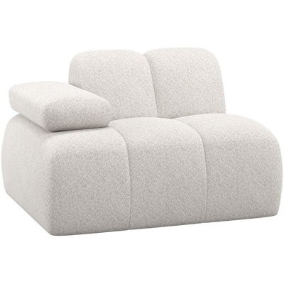 MOJO 1-SEATER ELEMENT ARM LEFT WOOLLY ECRU